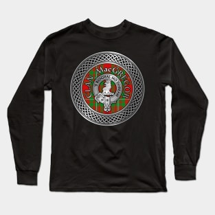 Clan MacGregor Crest & Tartan Knot Long Sleeve T-Shirt